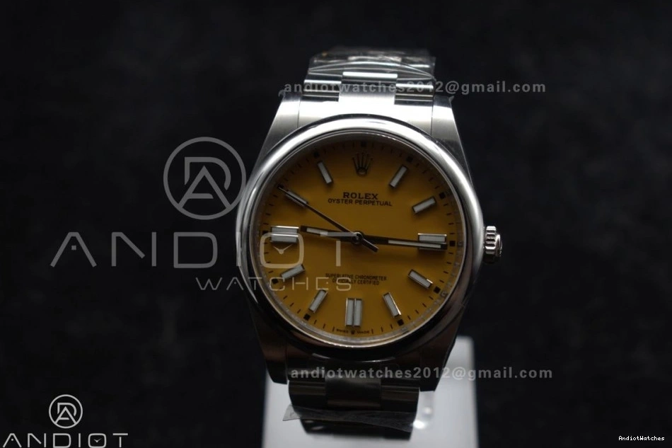 Steel VR Clean OnTrend 124300 Perpetual Yellow 1:1 Edition 41mm Best Oyster Dial 937 904L 1030